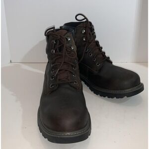 Wolverine Floorhand Work Boots Mens 13 Brown Leather Soft Toe Waterproof  W10643